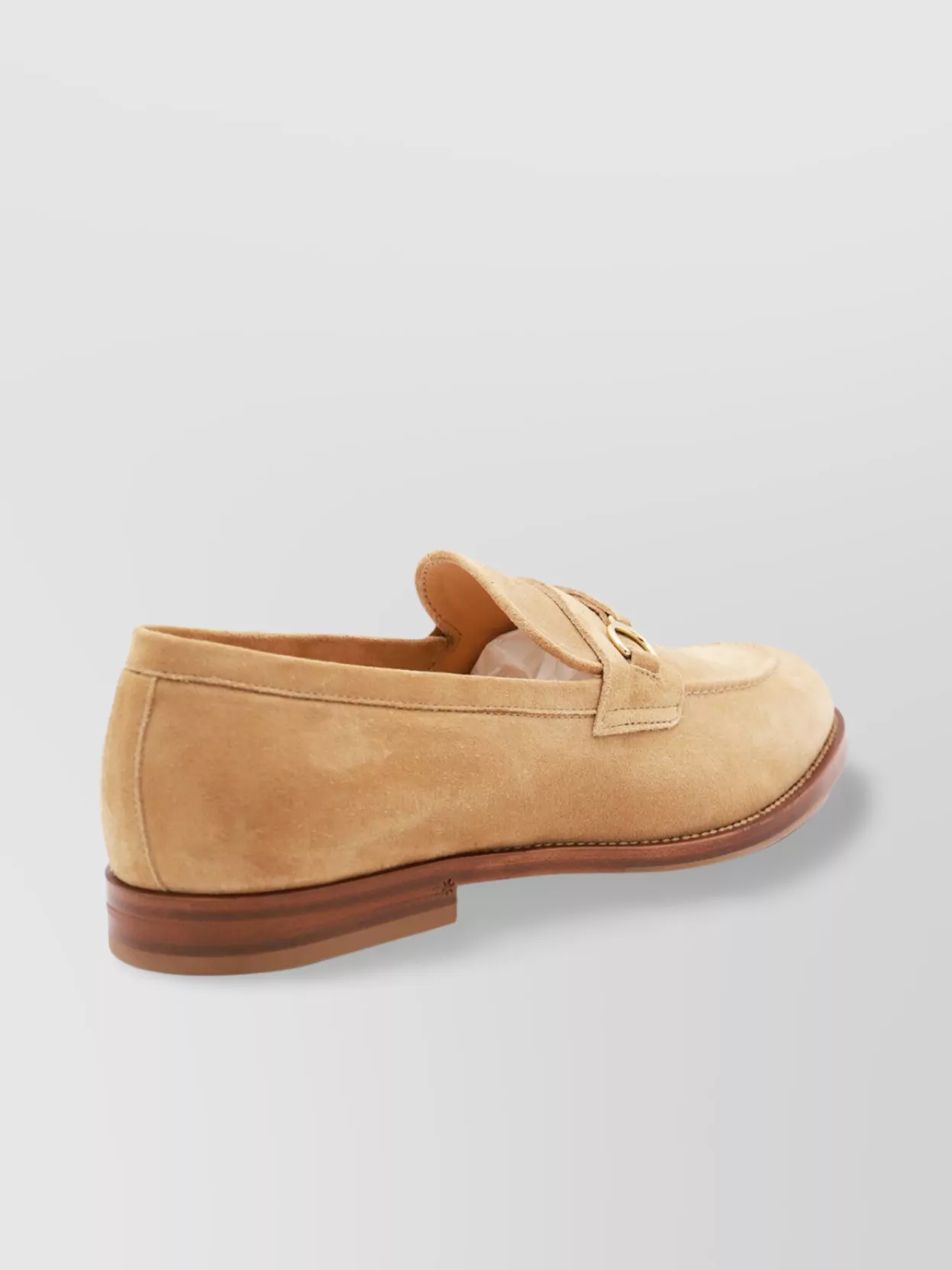 Brunello Cucinelli Loafers With Gold-tone Hardware And Suede Finish