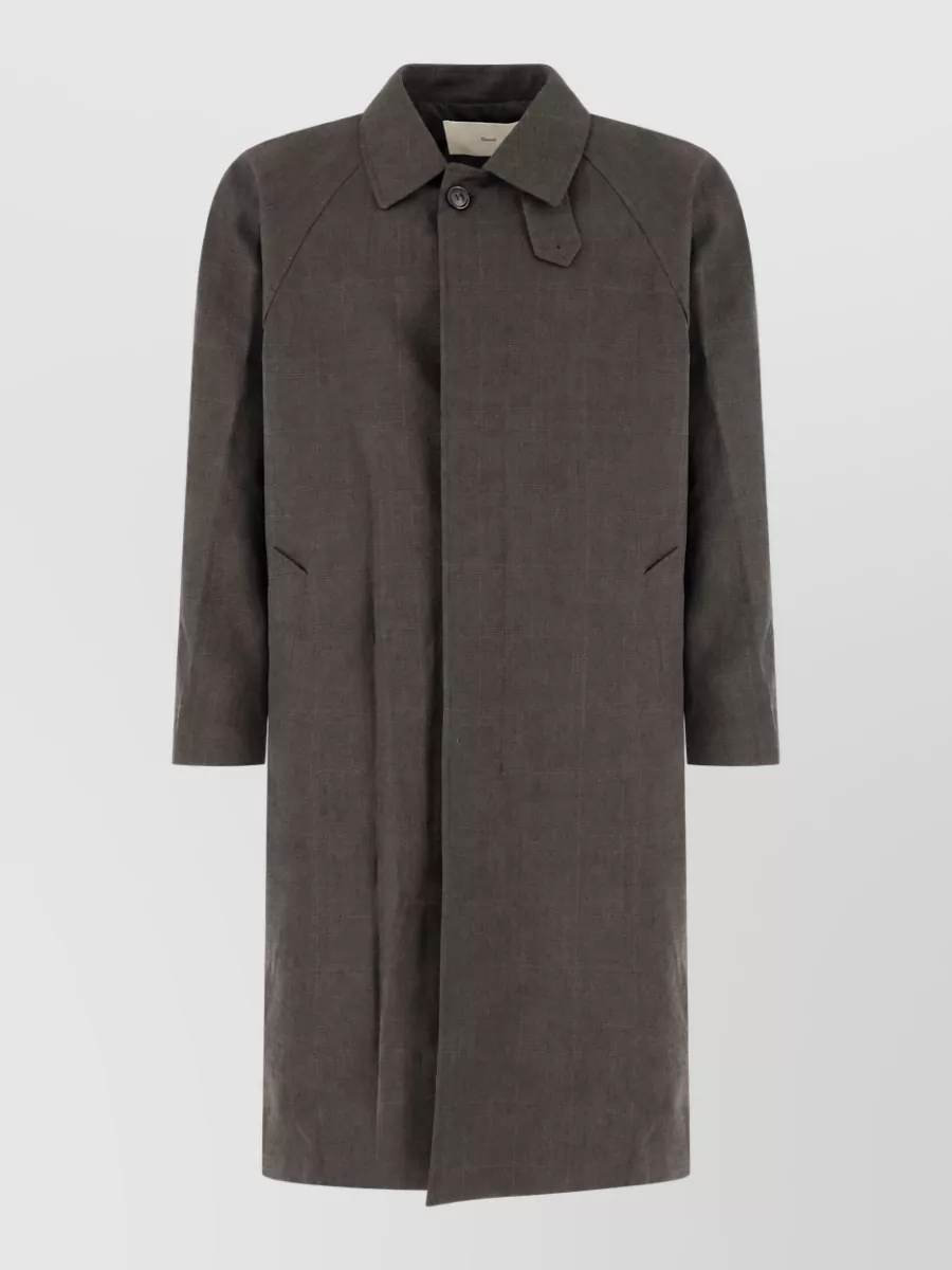 Dunst wool blend single-breasted coat