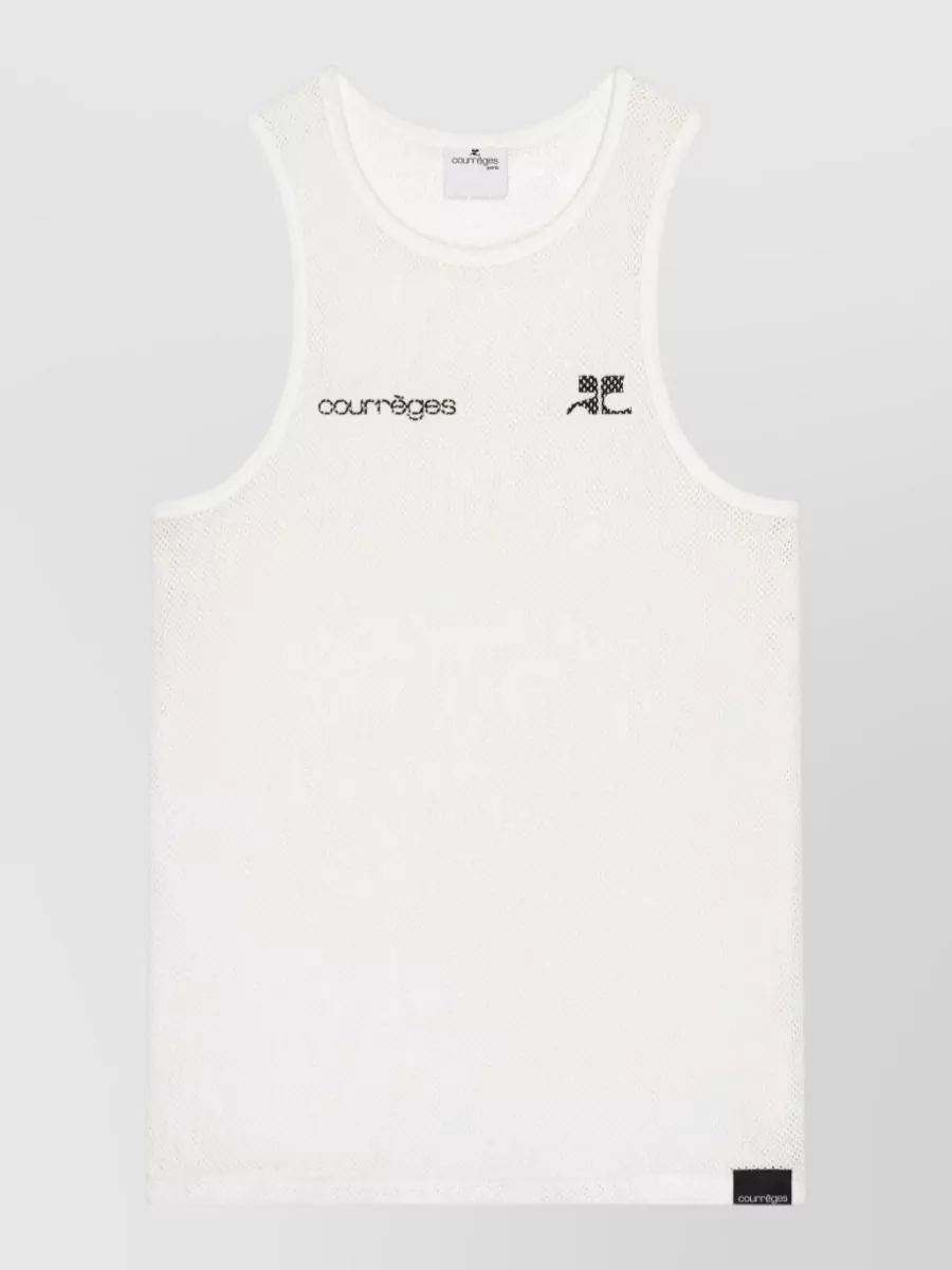 Courrèges short-sleeve tank top