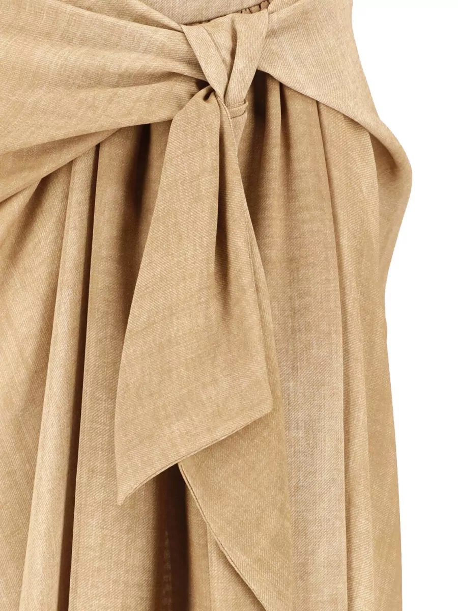 Ermanno Scervino Printed Asymmetric Maxi Skirt