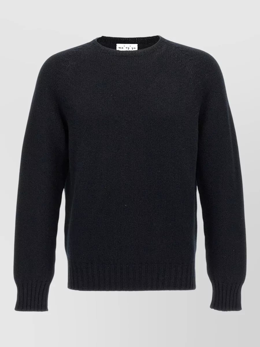 Ma'ry'ya wool silk cashmere crew-neck sweater