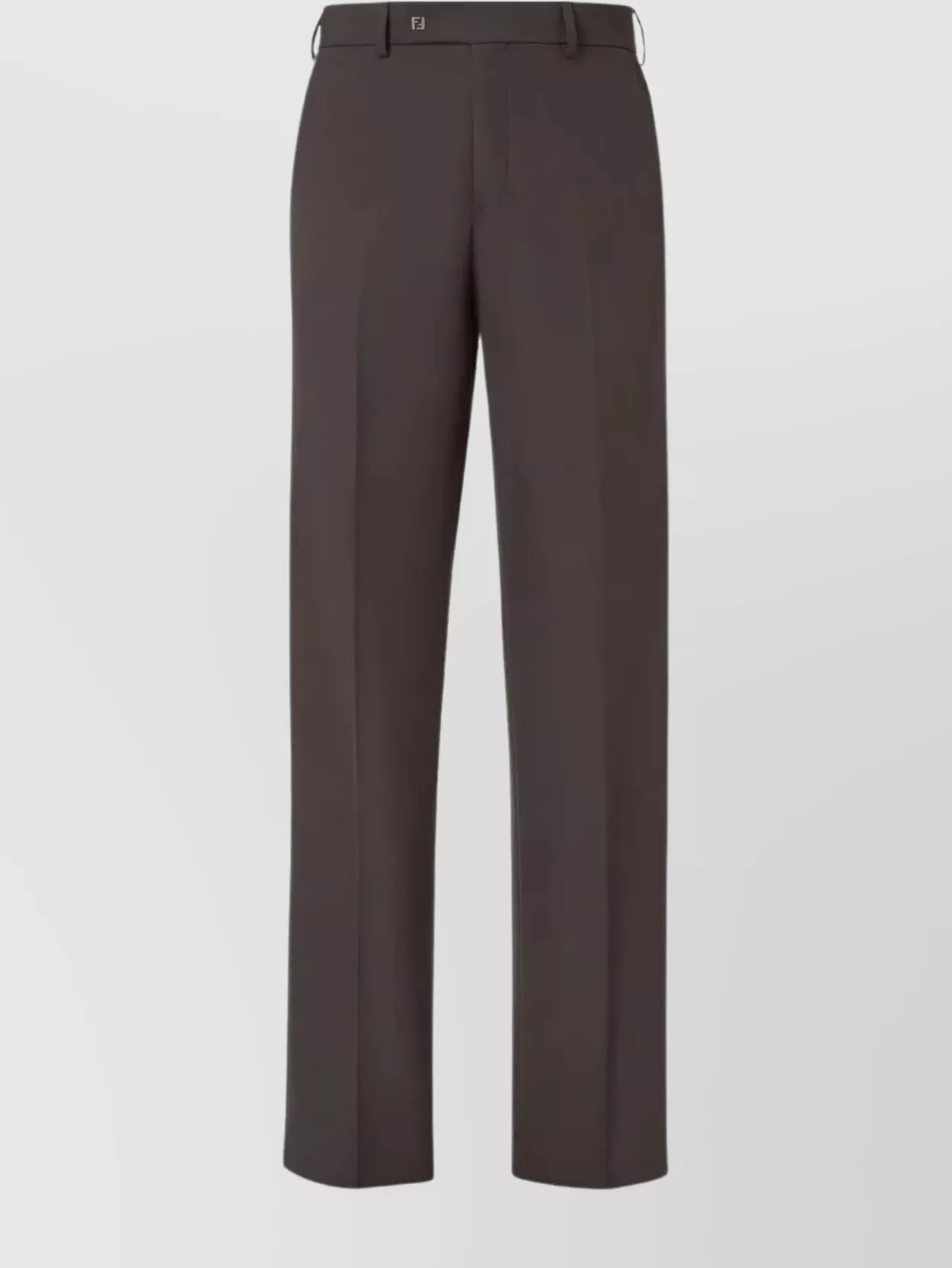 Fendi Tailored Trousers With Back Pockets And Belt Loops In Gray