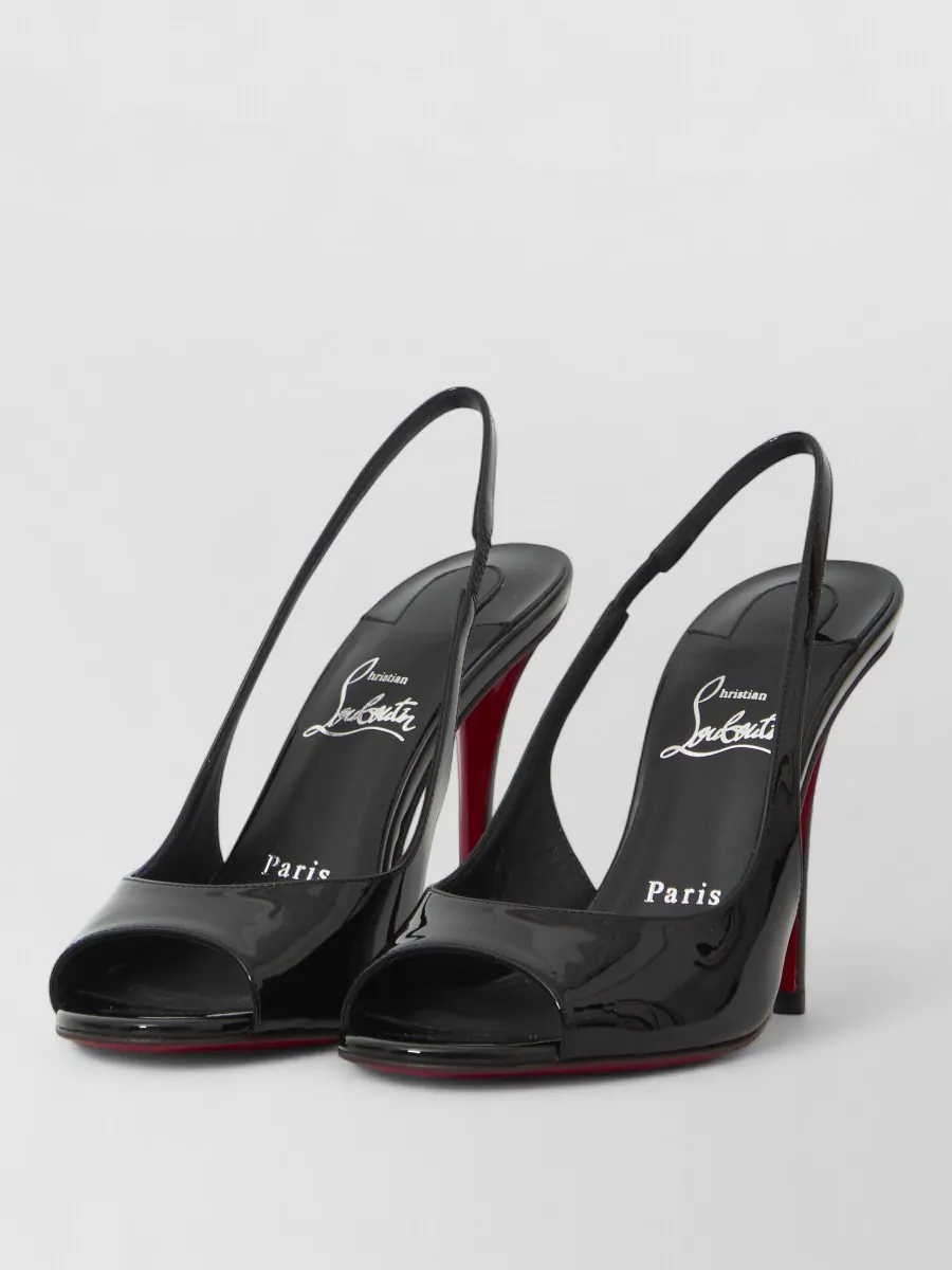 Christian Louboutin Patent Calfskin Slingback Sandals
