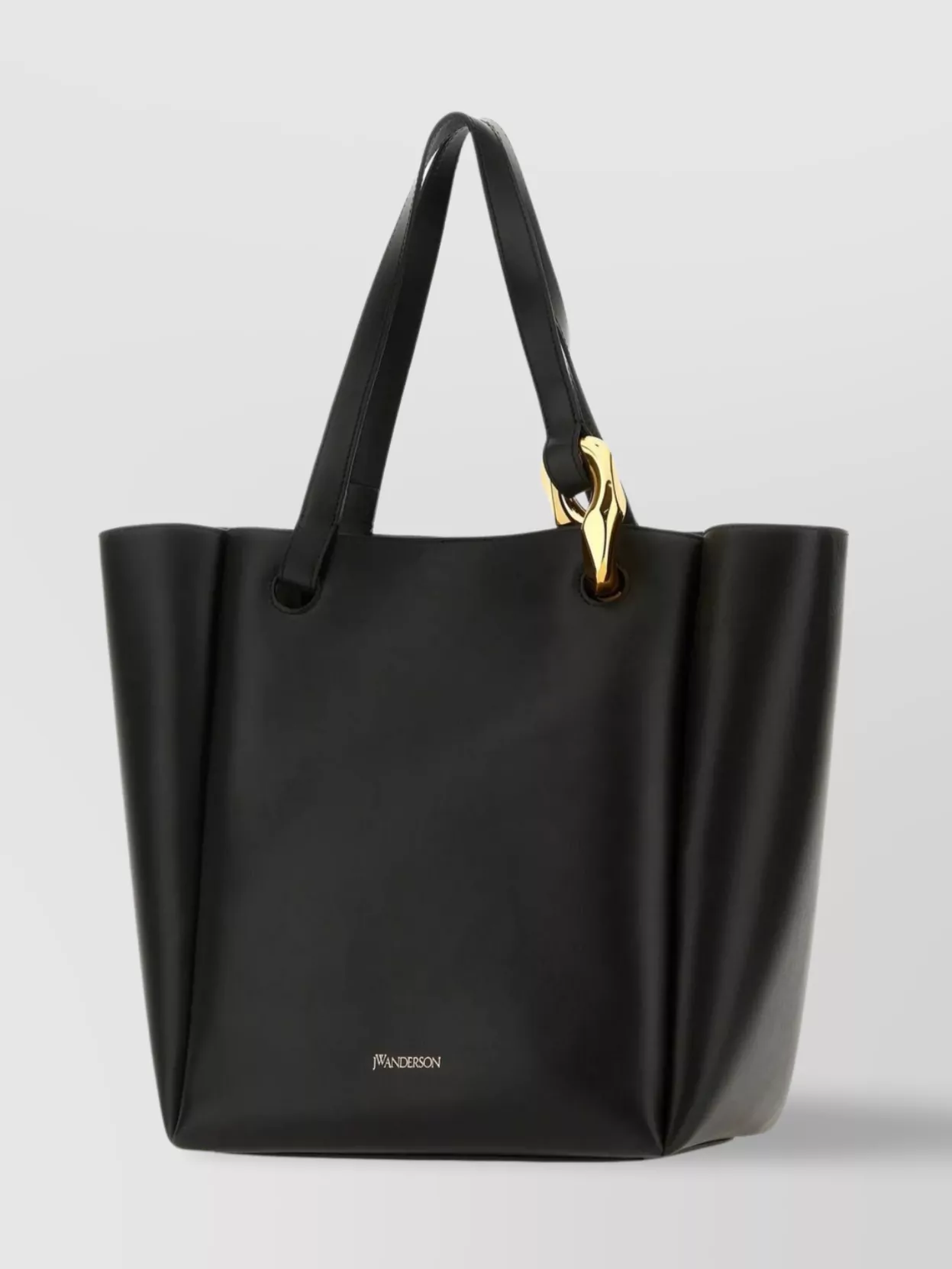 Jw Anderson Leather Tote With Chic Metal Accents