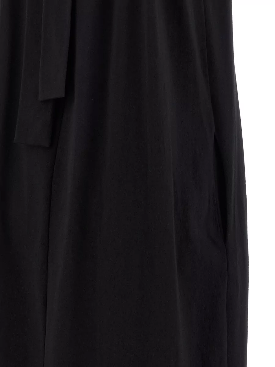 Nude Cotton Jersey Sleeveless Halterneck Maxi Dress