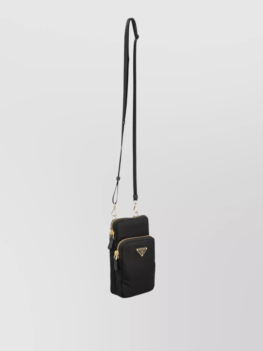 Prada Mobile Phone Pouch Adjustable Strap Pocket