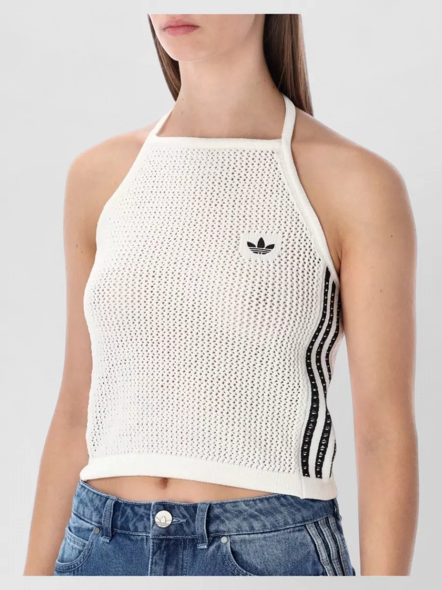 Adidas Originals Crochet Halterneck Tank Top