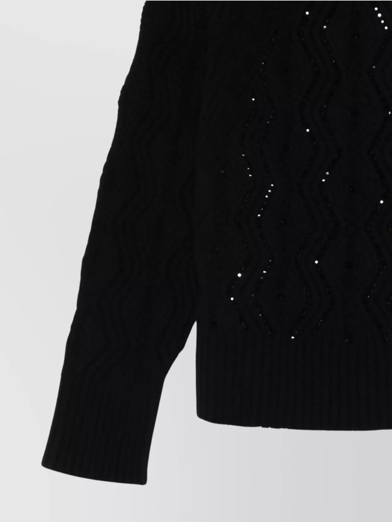 Ermanno Firenze Cable Knit High Neck Sweater