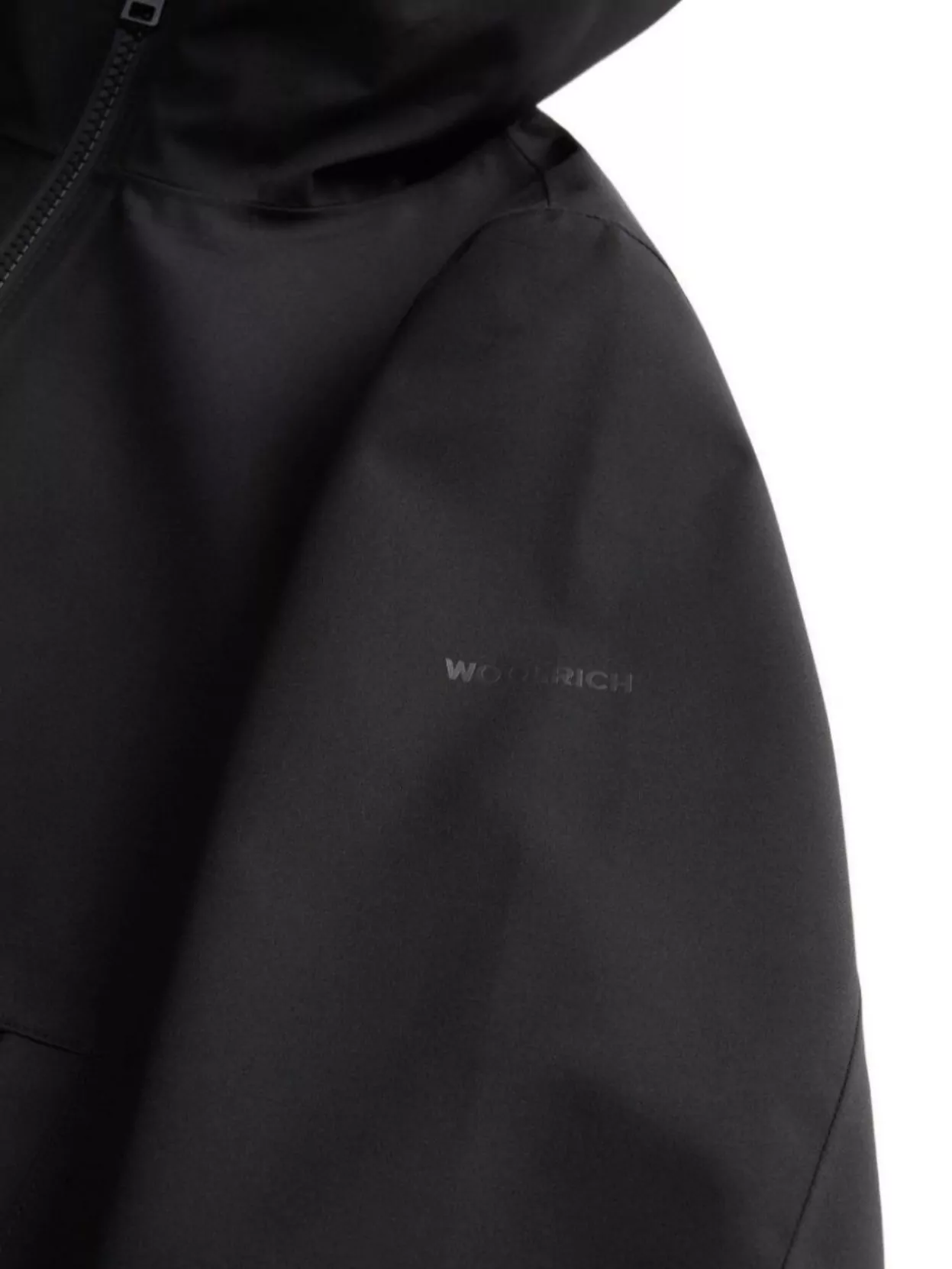 Woolrich Hooded Jacket With Side Slit Pockets