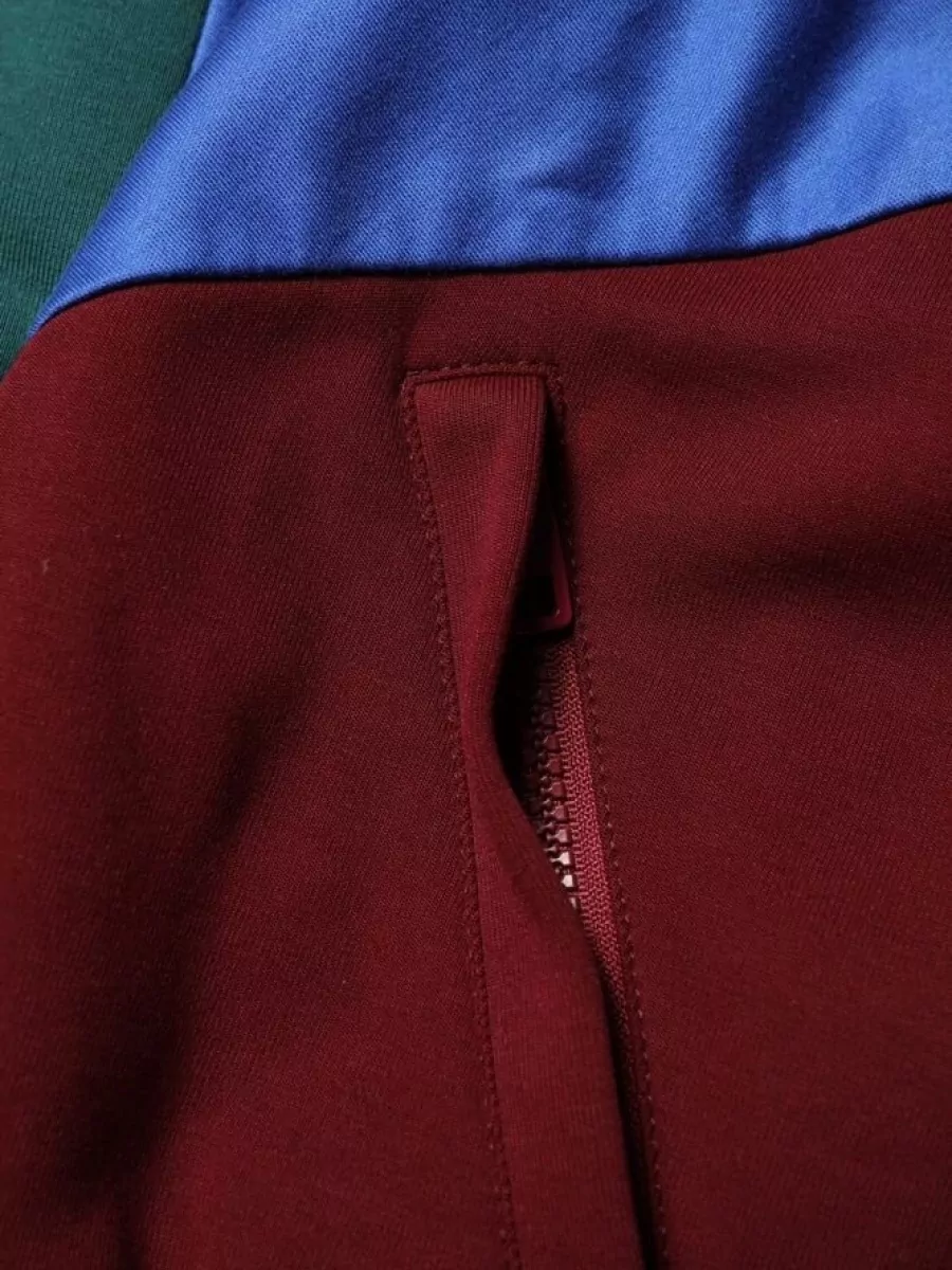 Dolce&Gabbana Colorblock Zip-Up Track Jacket