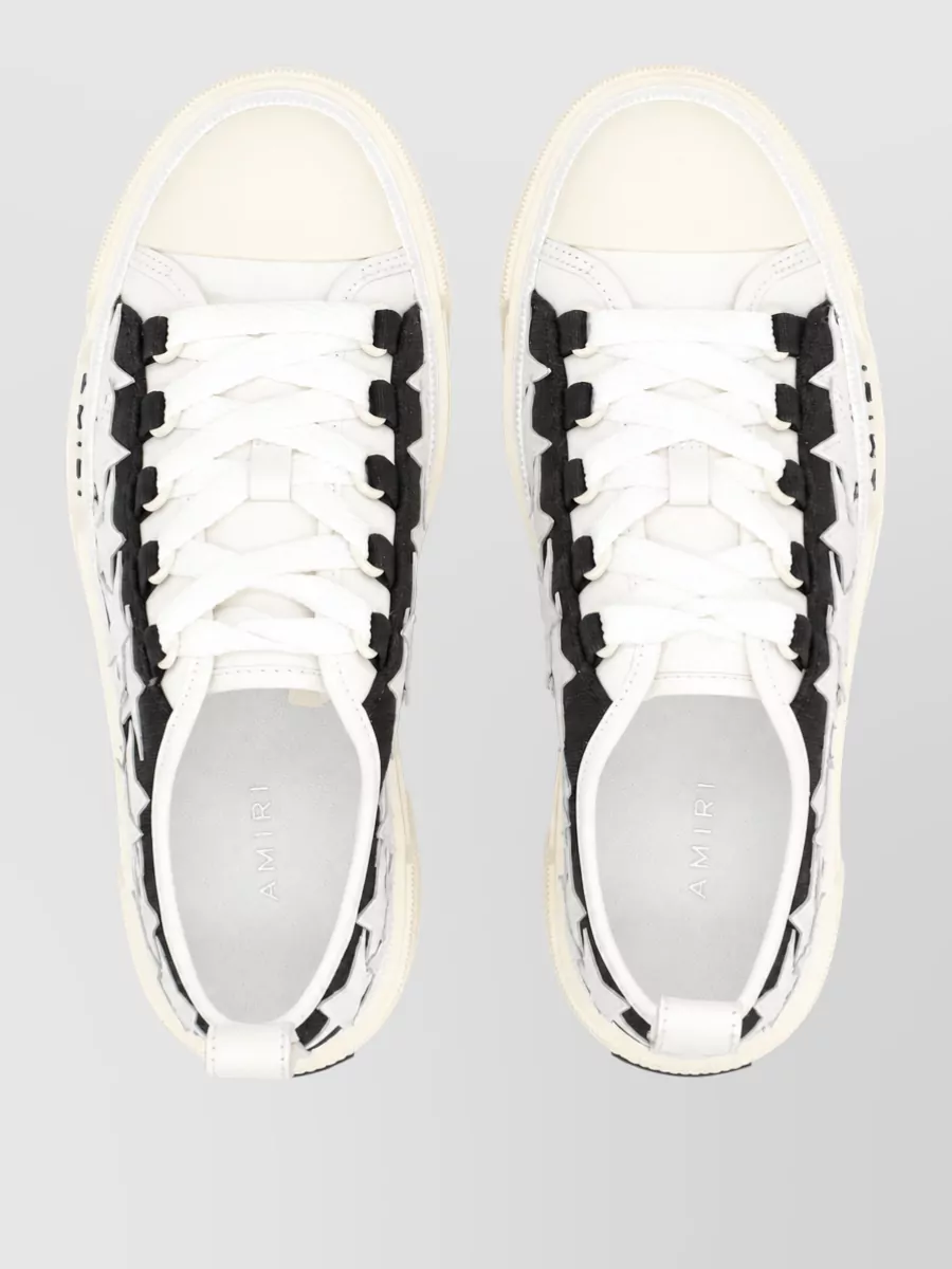 Amiri Canvas Low-Top Lace-Up Sneakers