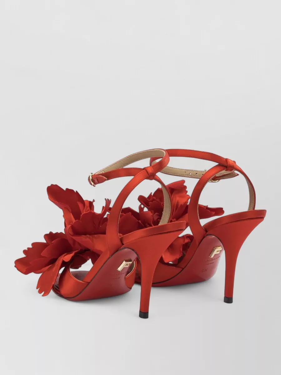 Ferragamo Floral Open Toe Sandals 90 Mm