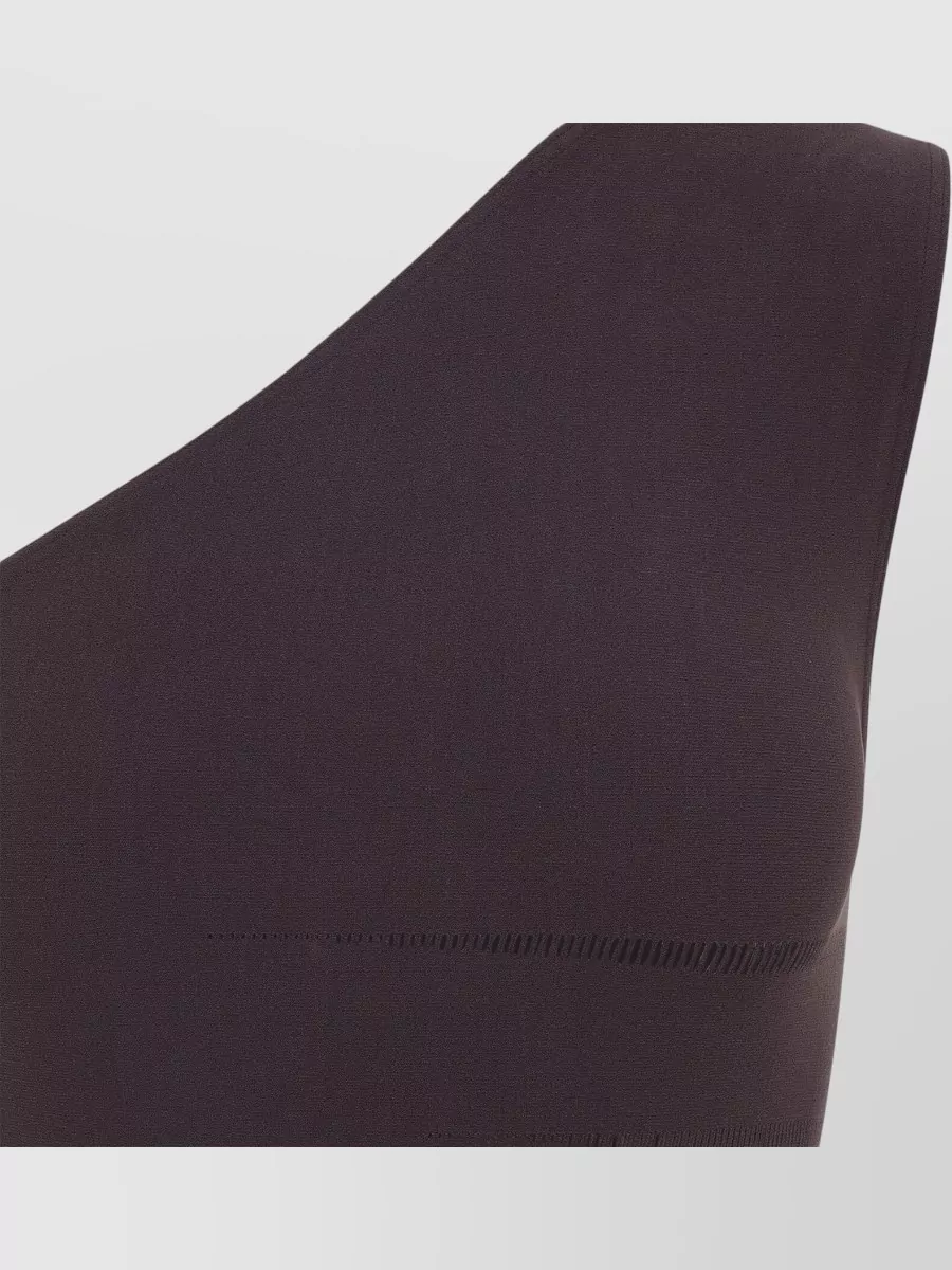 Wolford Slash Midi Dress One Shoulder Ribbed