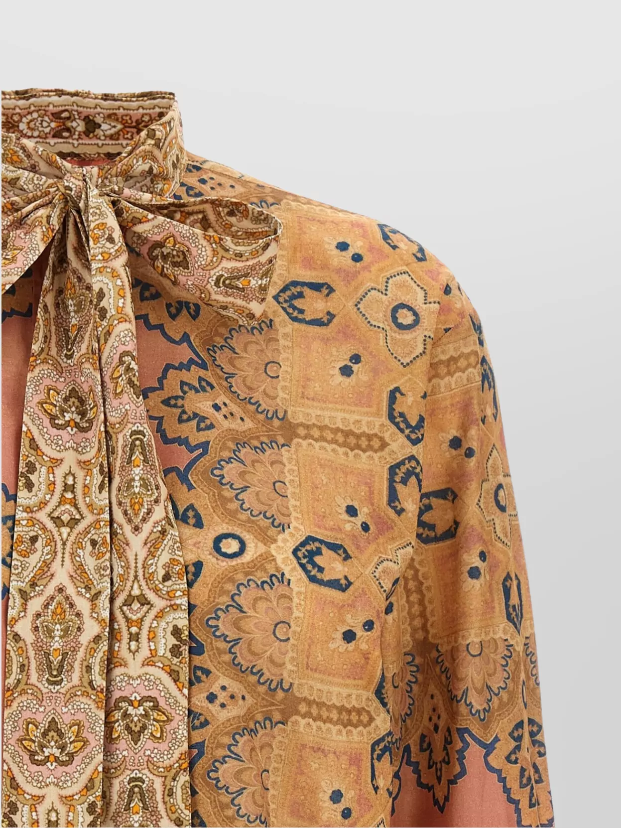 Valentino Garavani 'Imaginary Journey' Patterned Shirt With Bow Tie