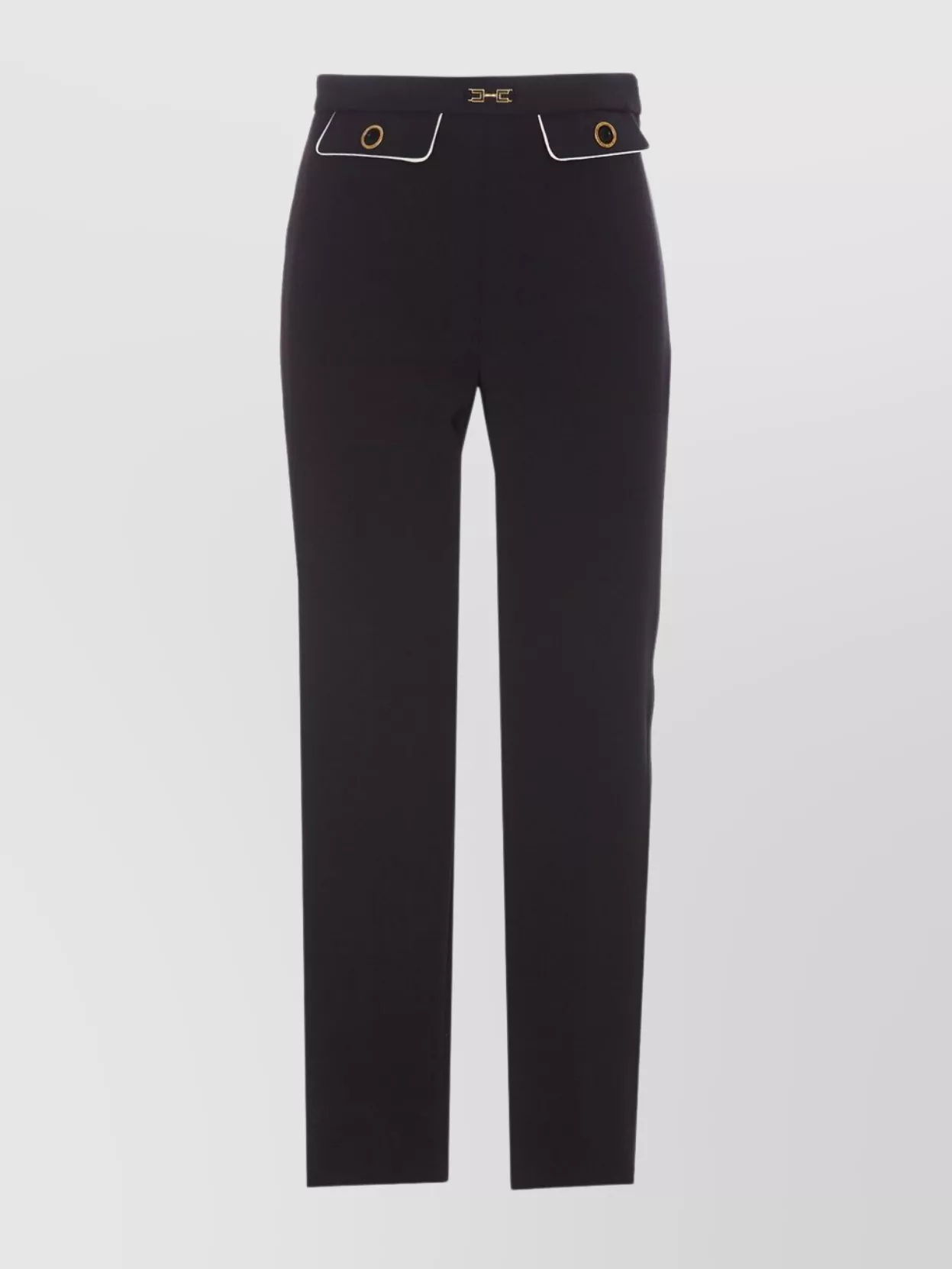 Elisabetta Franchi Tailored Trousers With Piping And Buttons