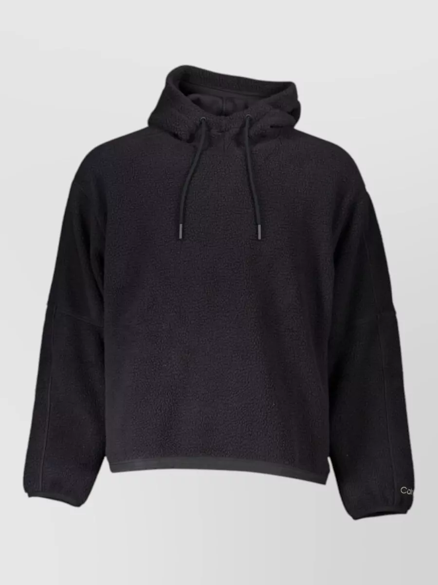 Calvin Klein Relaxed-fit hooded fleece jacket