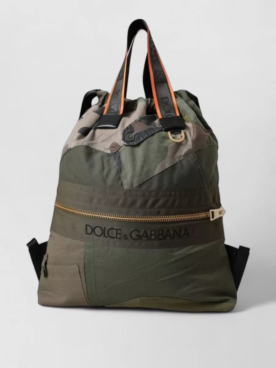 Dolce&Gabbana cotton camouflage patchwork backpack