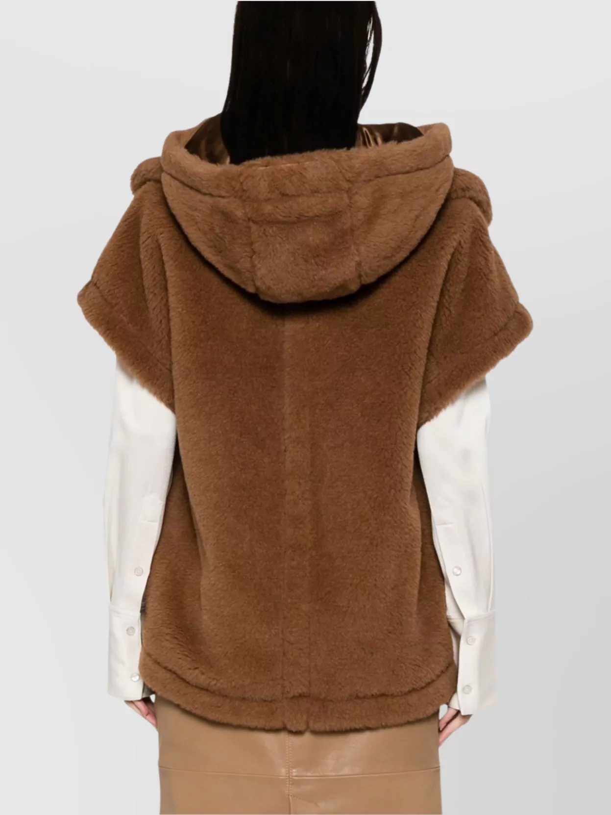 Max Mara Lanos 04 Alpava And Cashmere Cape With Belt