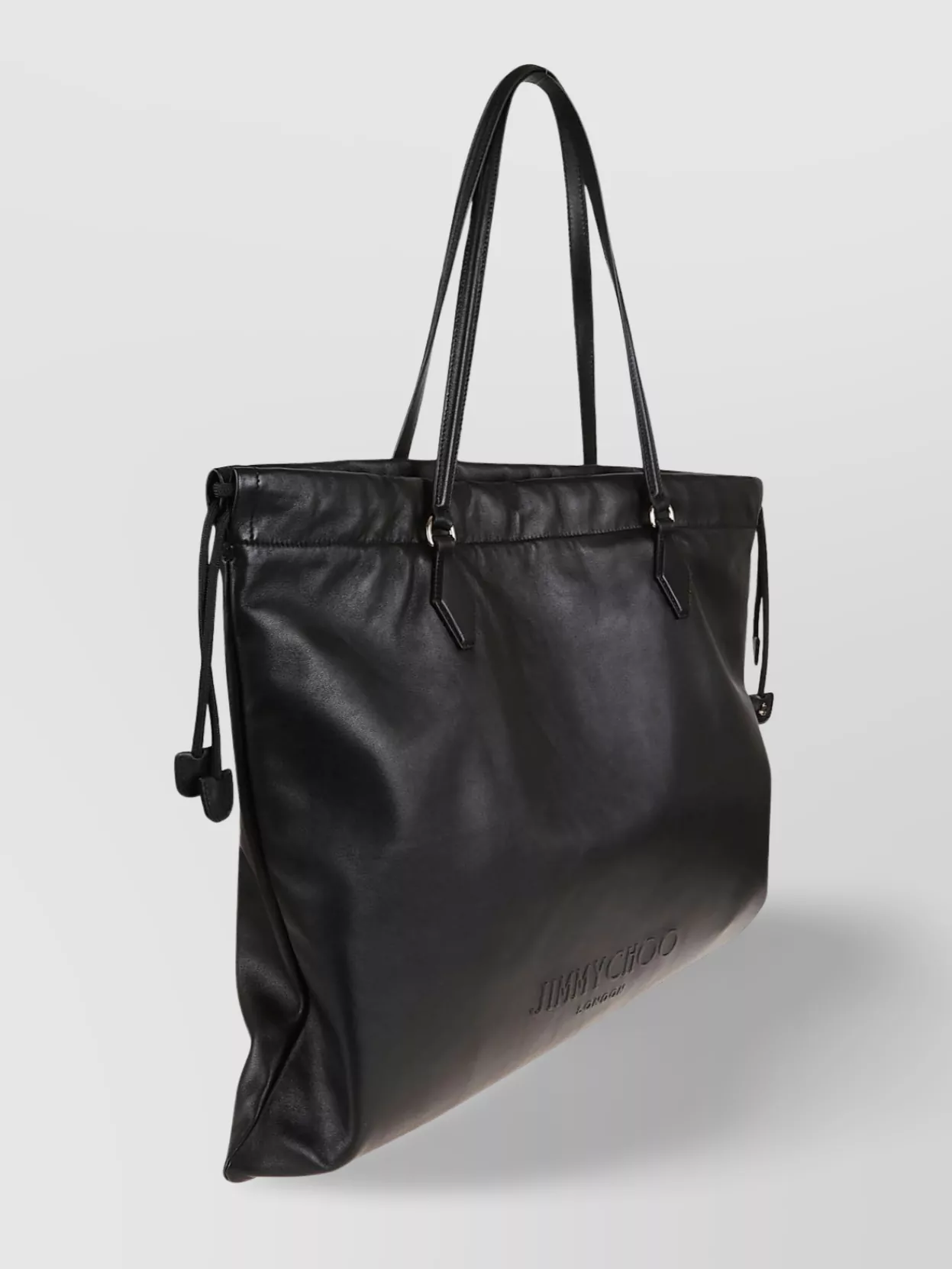 Jimmy Choo Rectangular Nappa Drawstring Tote Bag
