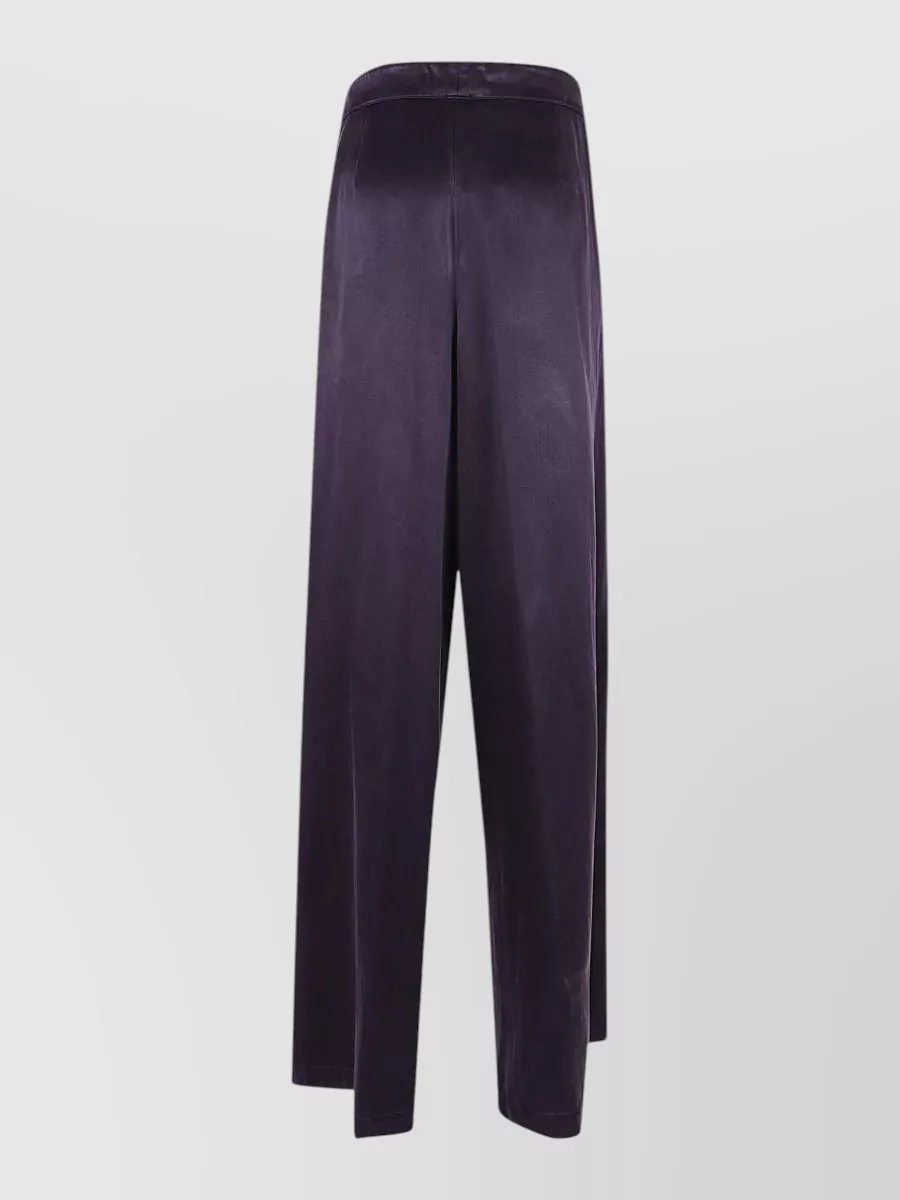 Dries Van Noten High-Rise Pleated Wide-Leg Trousers