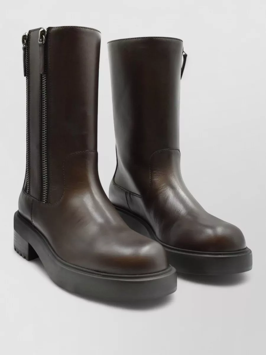 Giuseppe Zanotti Ankle Boots Chunky Heel Round Toe In Black