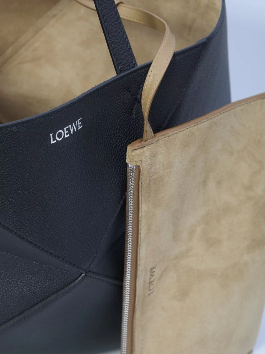 Loewe Leather Medium Puzzle Fold Tote Bag