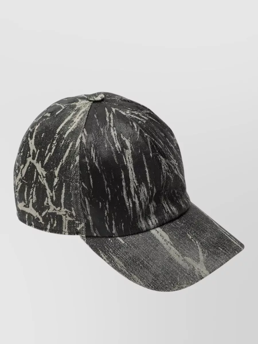 Rick Owens Drkshdw Textured Fabric Cap Vintage Style