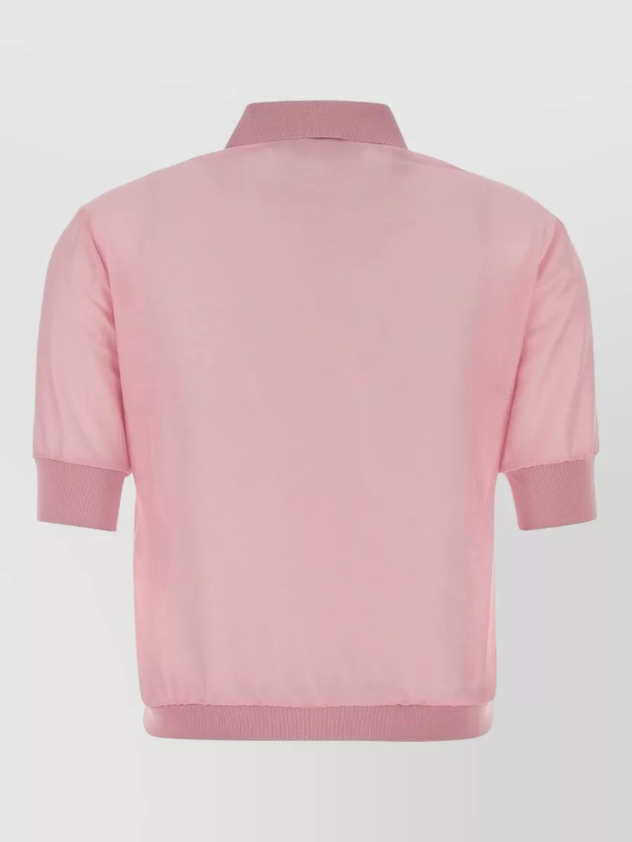 Jacob Cohen Silk Wool Polo Top