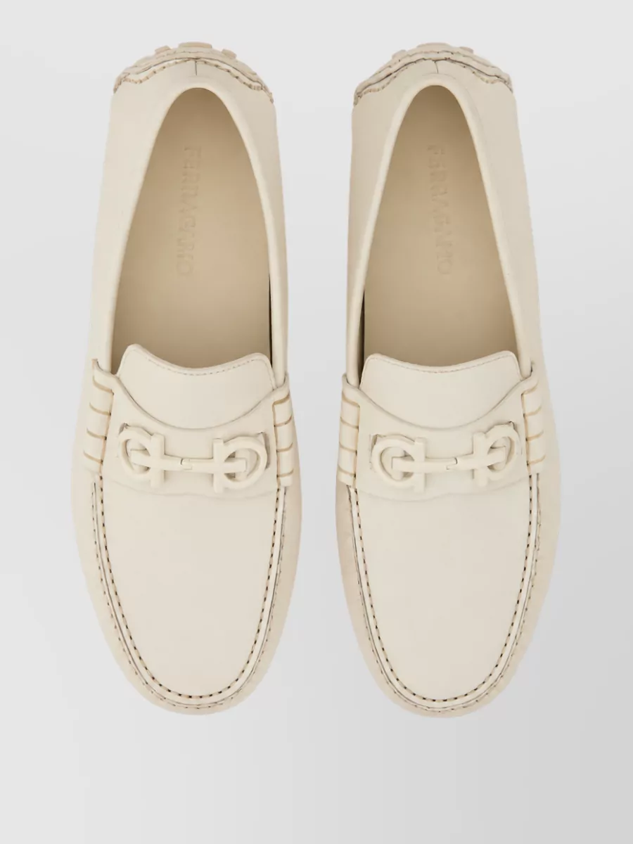Ferragamo Leather Moccasins