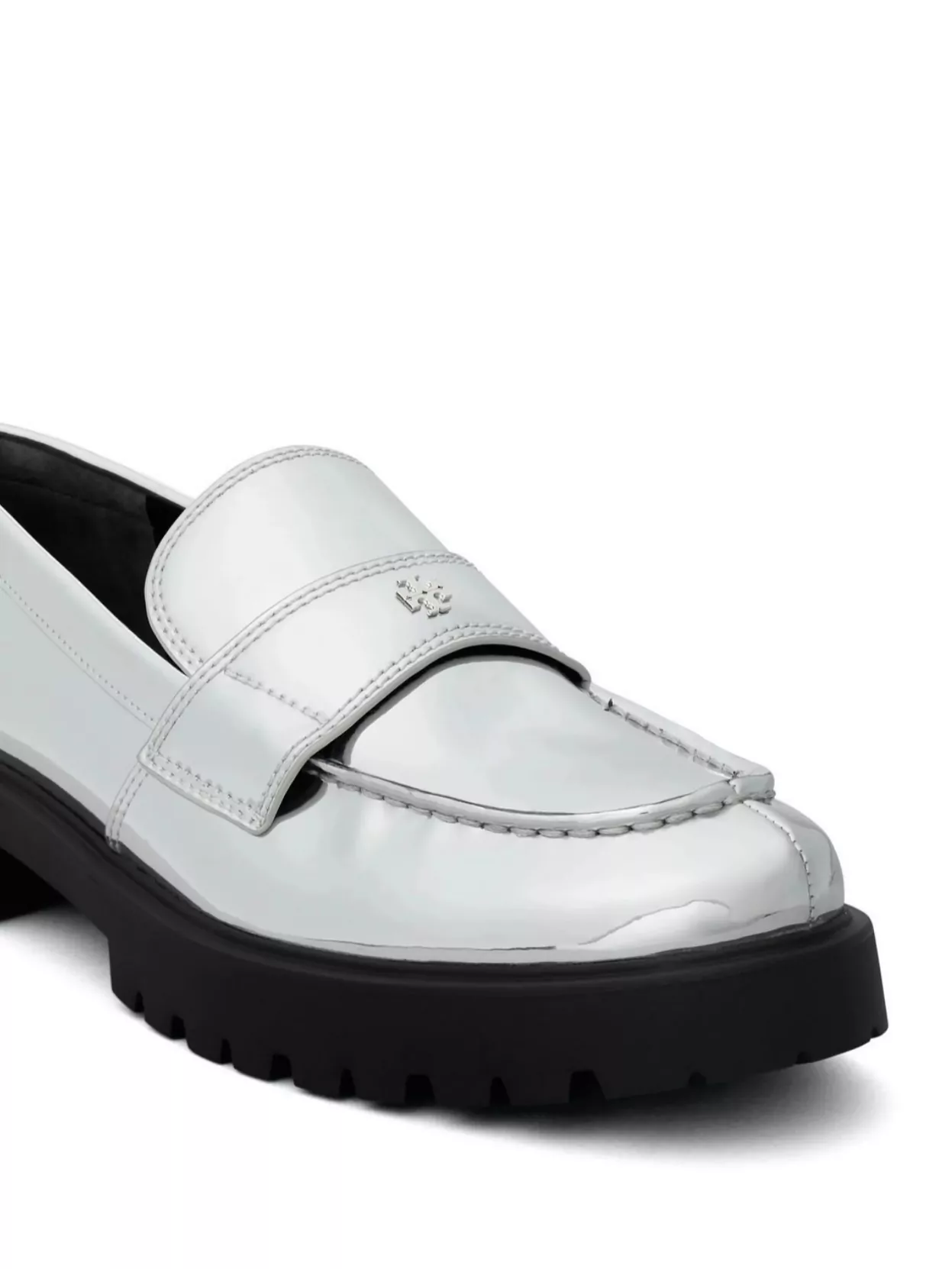 Tory Burch Metallic Medallion Classic Lug-sole Loafers