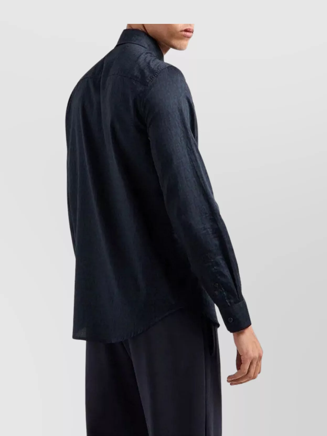 Armani Exchange Geometric Pattern Long Cuffed Shirt