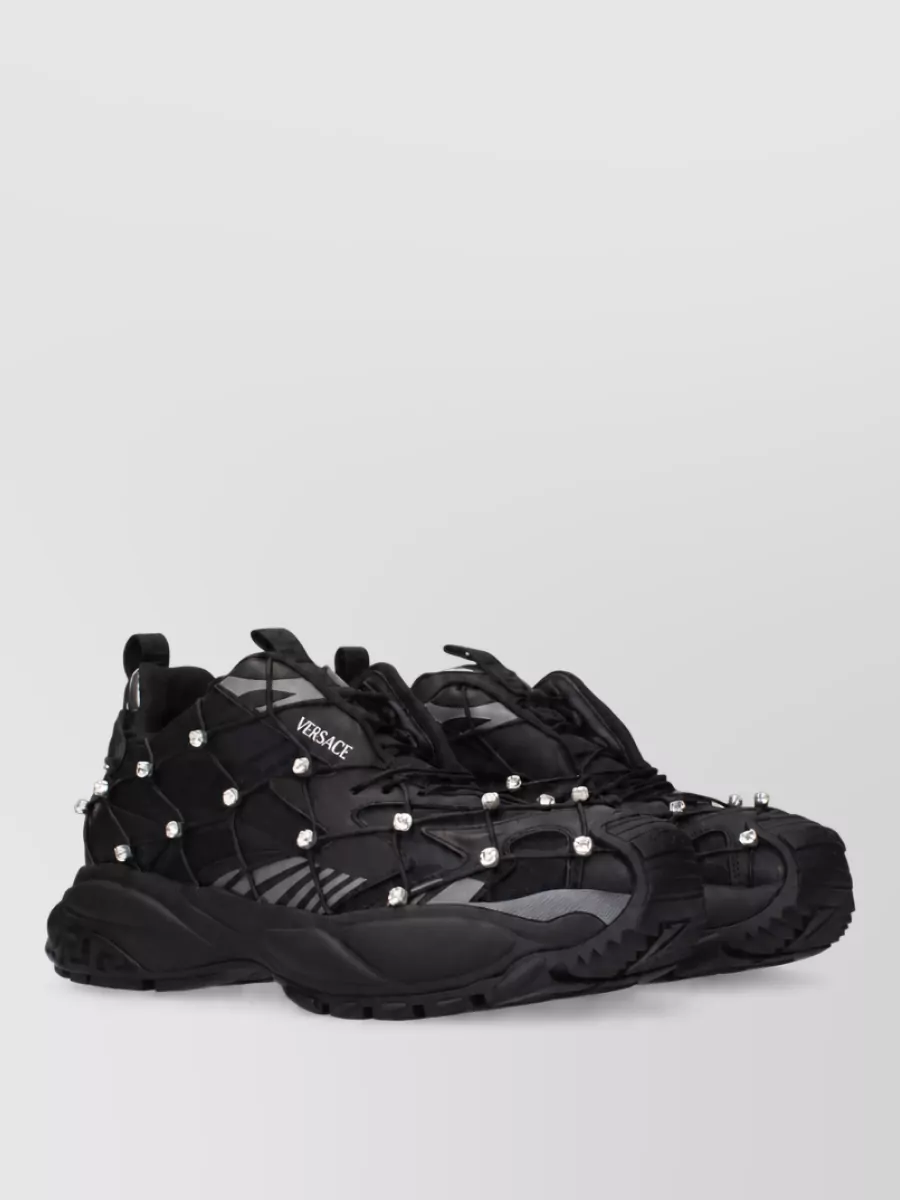 Versace Fabric Low-Top Sneakers