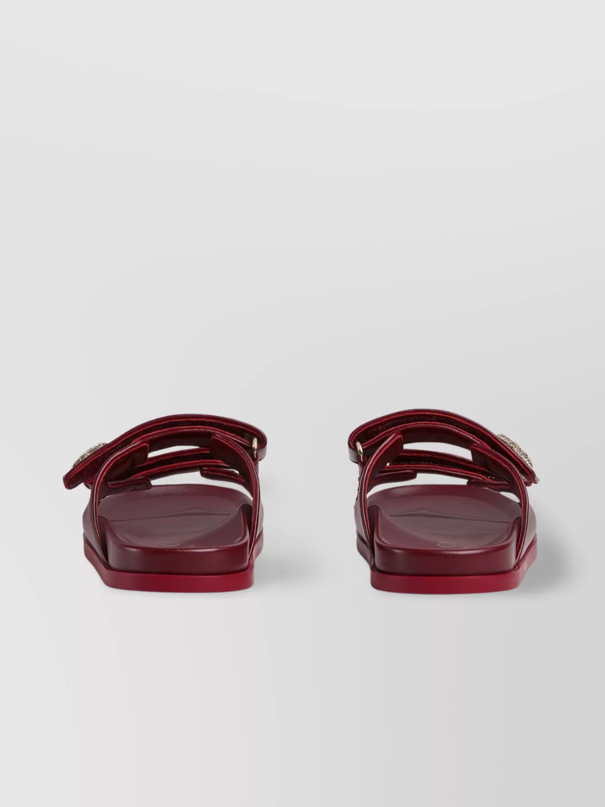 Gucci Crystal Double Strap Flat Sandals