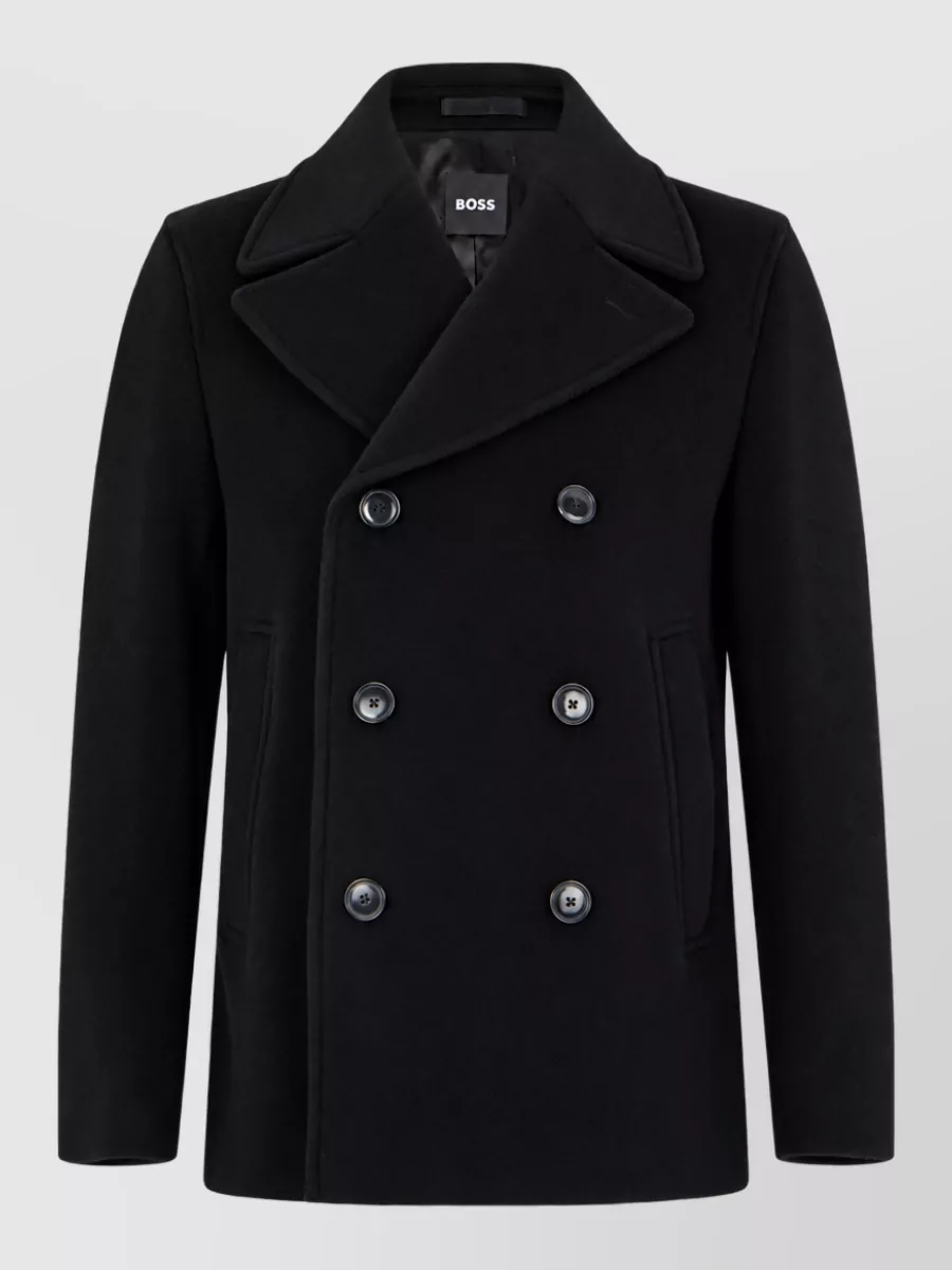 Boss Double-breasted peacoat