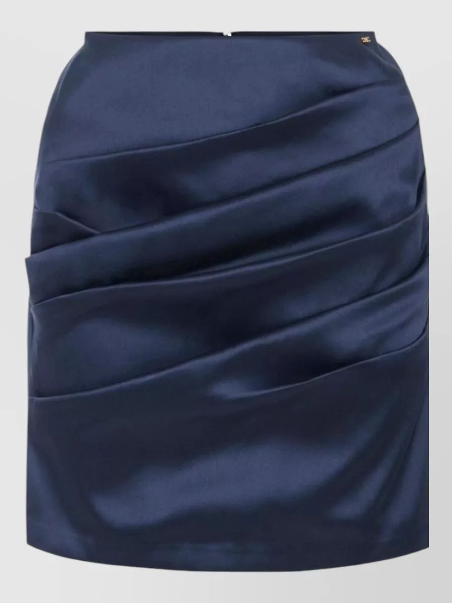 Elisabetta Franchi silk midi fitted skirt