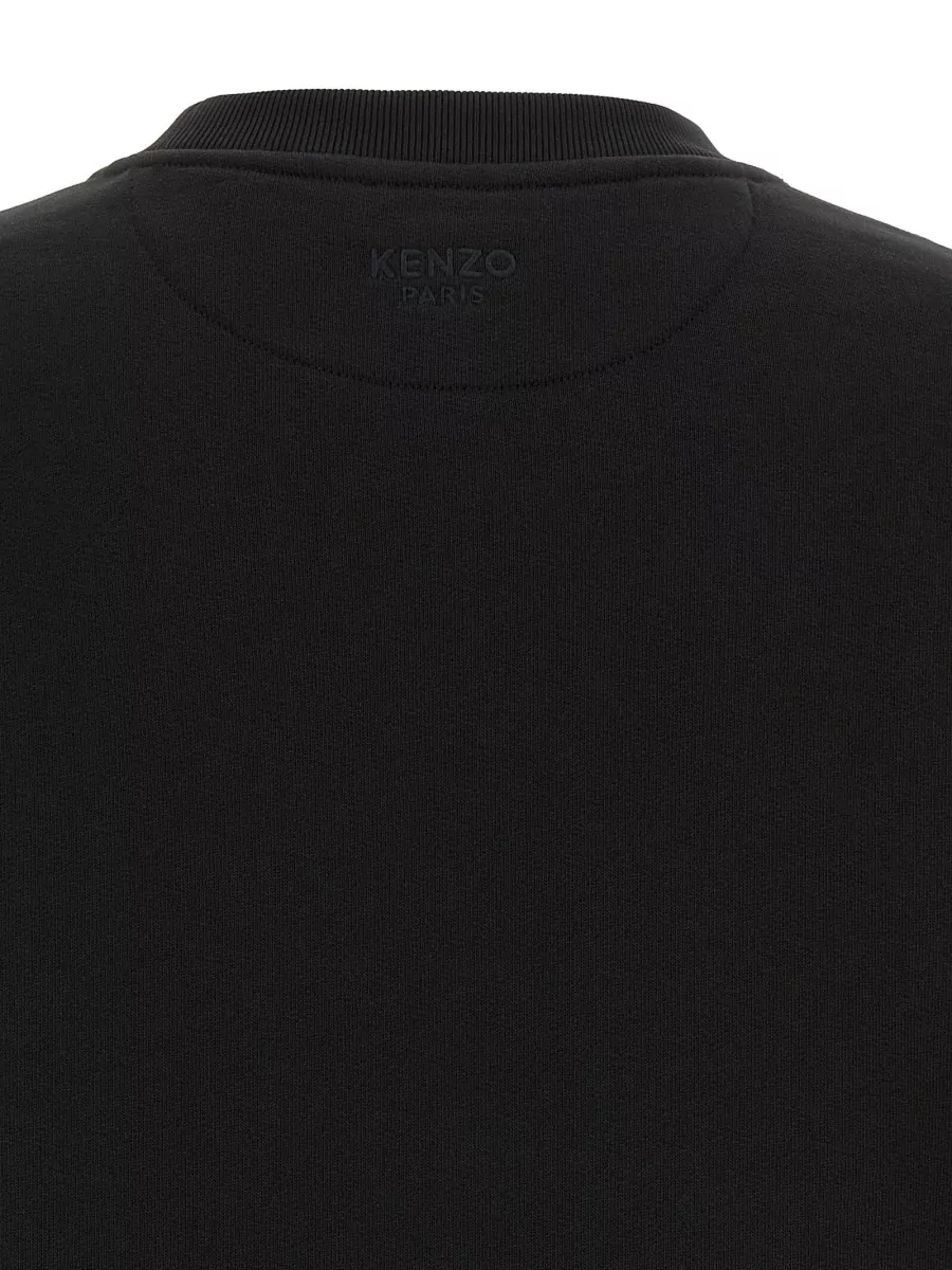 Kenzo Wild Tiger Crew Neck Sweatshirt Ribbed Cuffs Hem