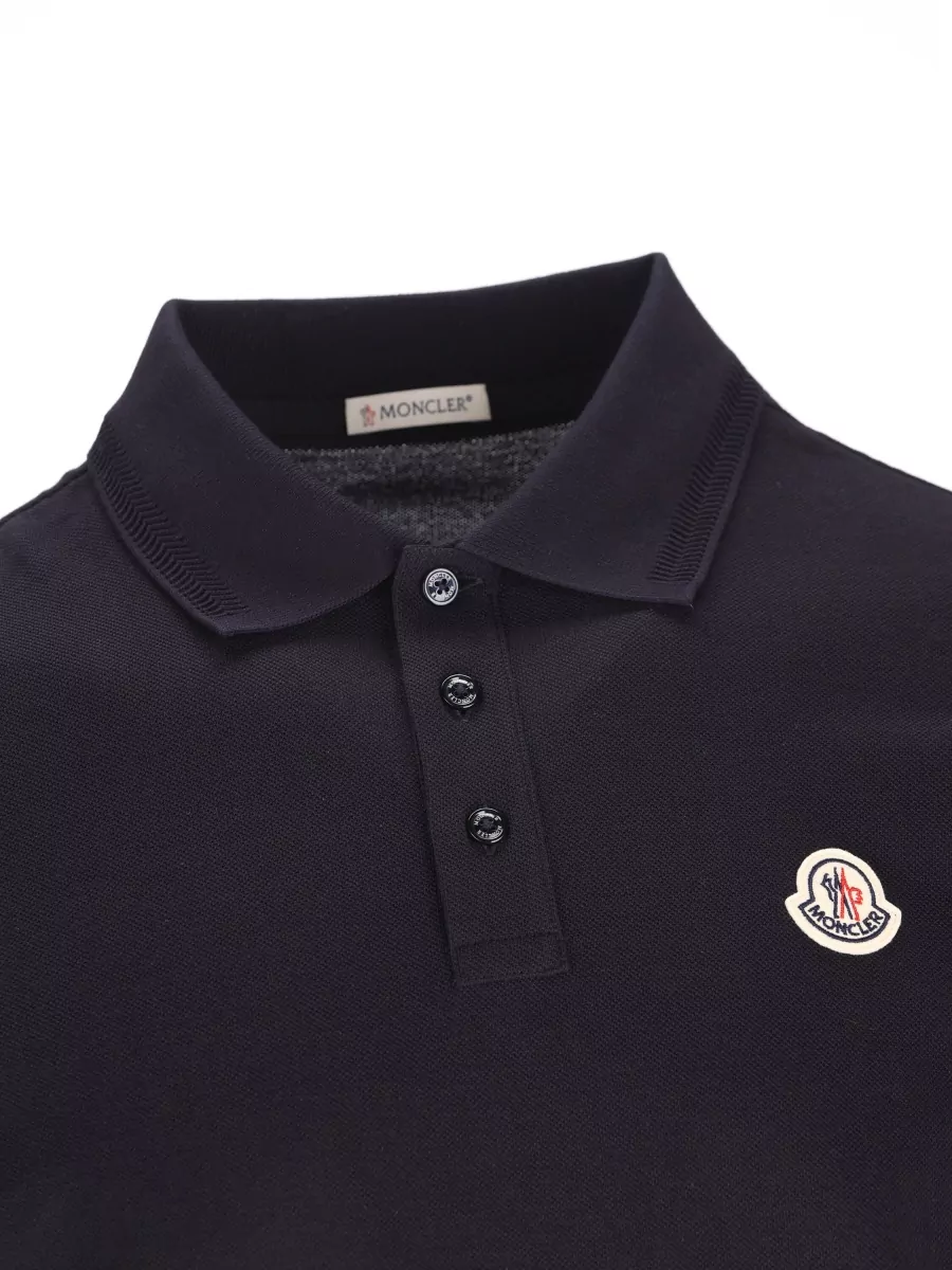 Moncler Cotton Piqué Short-Sleeve Polo Shirt