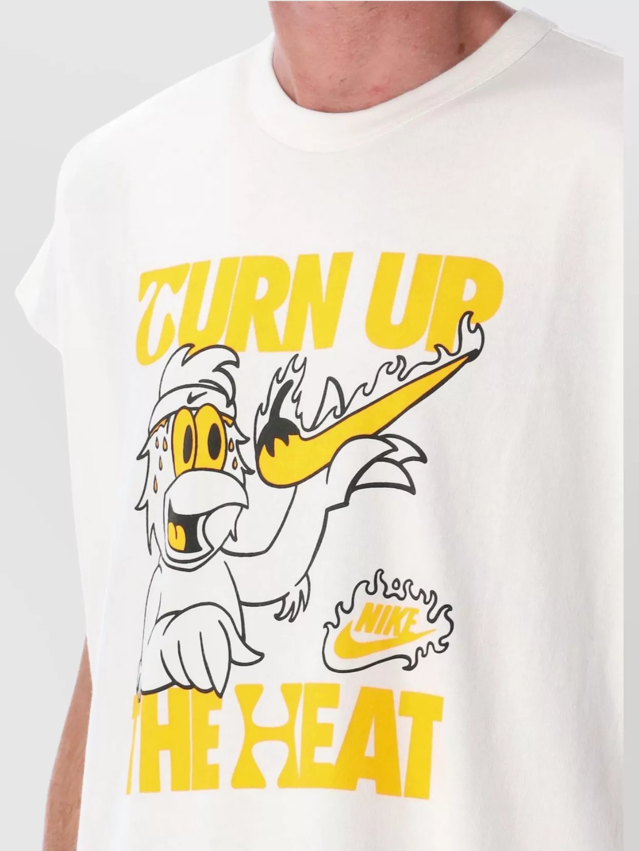 Nike Oversized Graphic Sleeveless Cotton T-Shirt