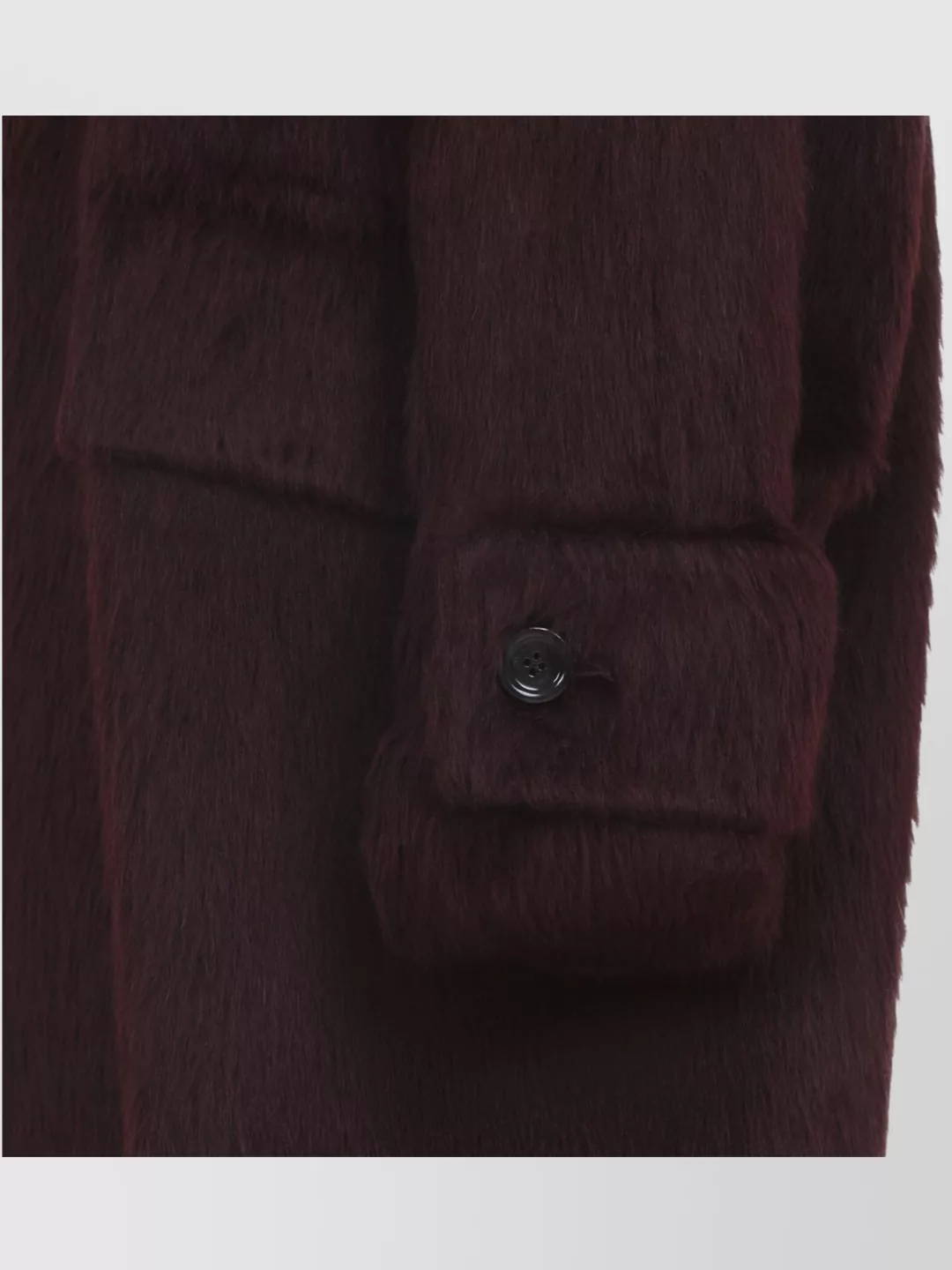 Max Mara Long Notched Lapel Coat With Side Pockets