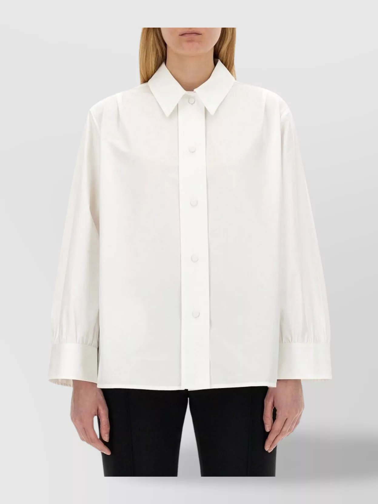 Jil Sander Cotton Shirt With Long Sleeves And Collared Neck