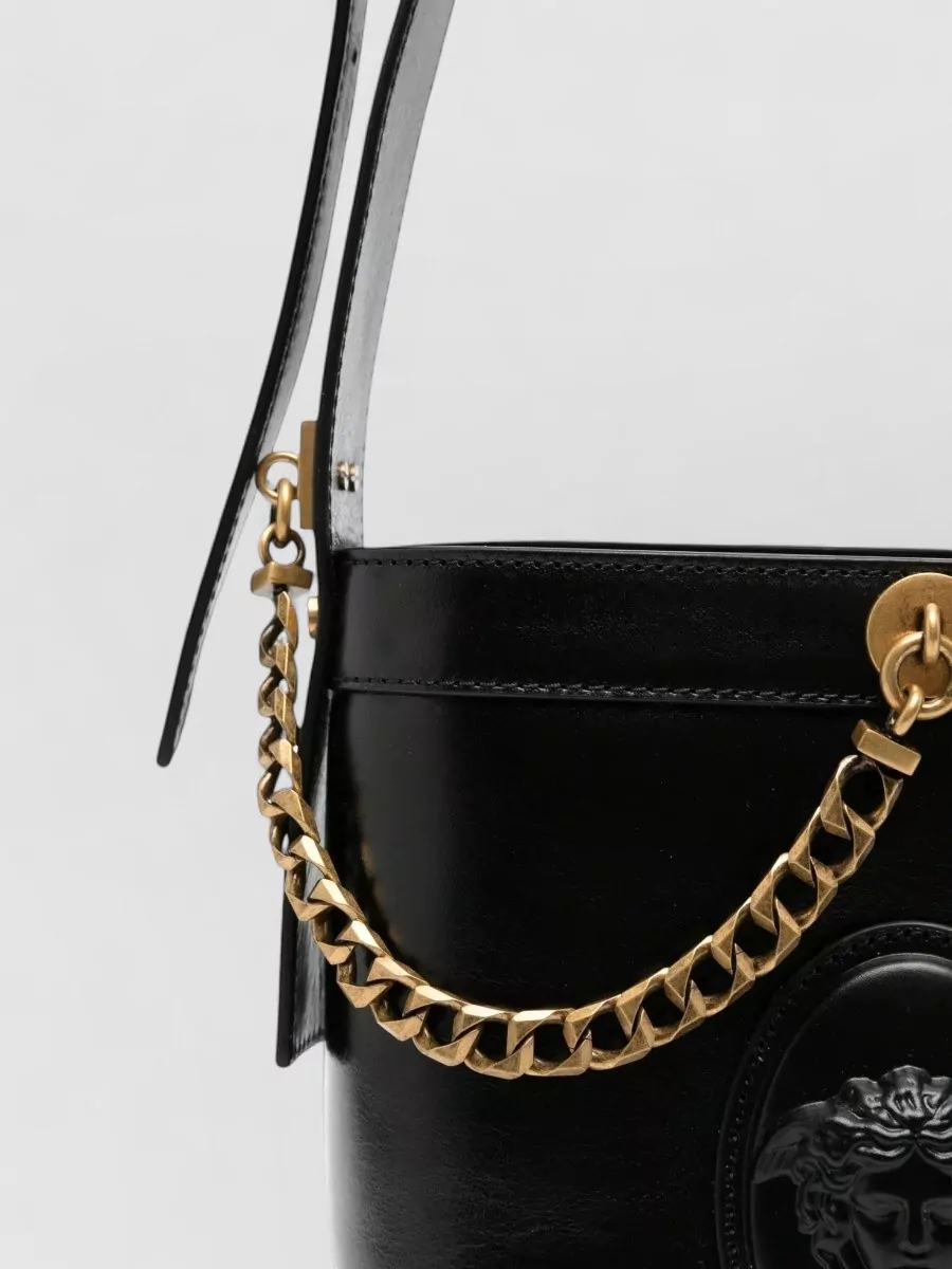 Versace Medusa'95 Mini Leather Bucket Bag