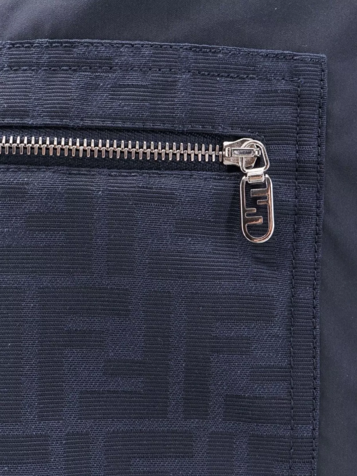 Fendi Cotton Blend Bermuda Shorts Ff Detail