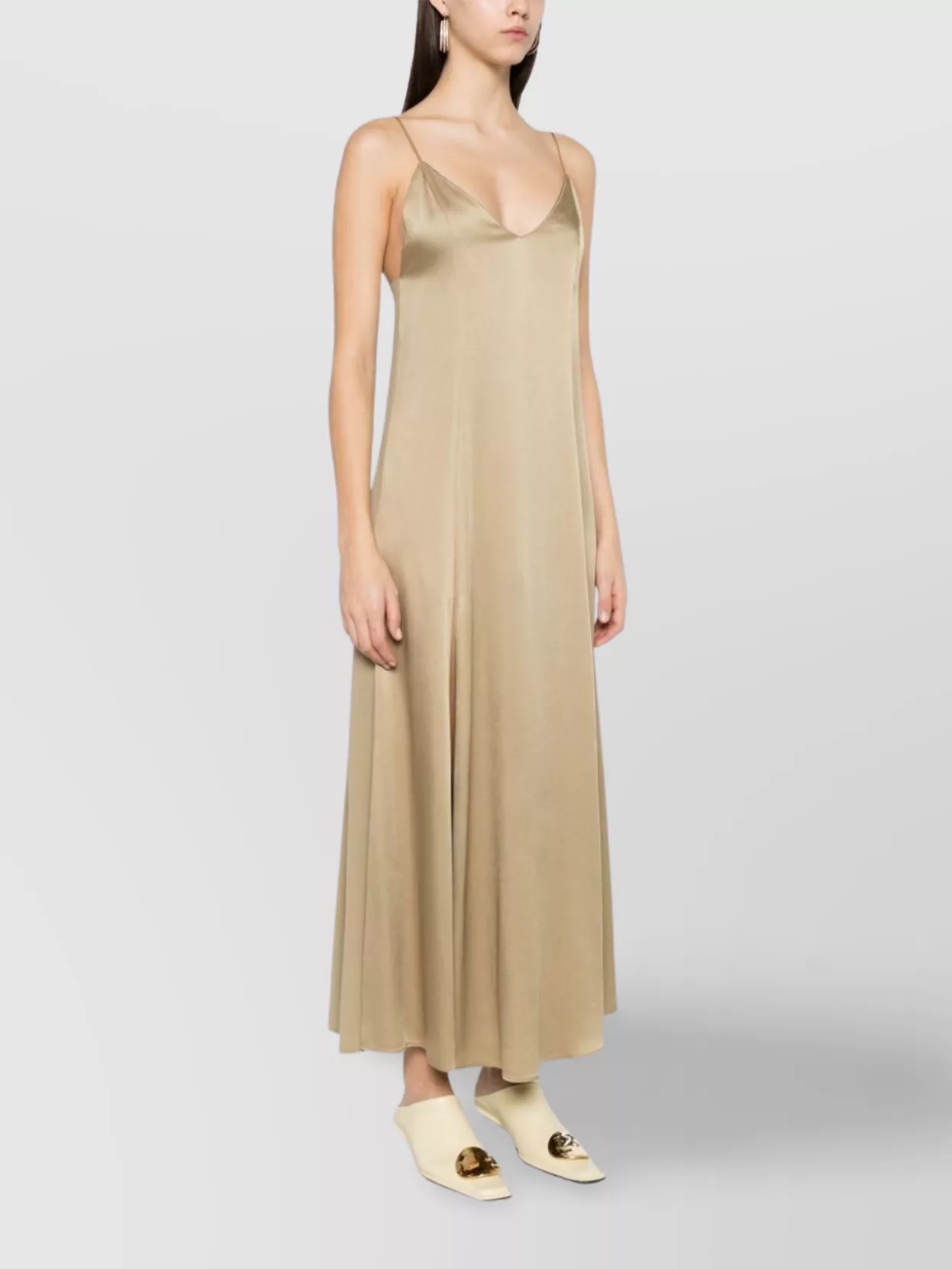 Shop Forte Forte Slipdress With Adjustable Straps And Slits