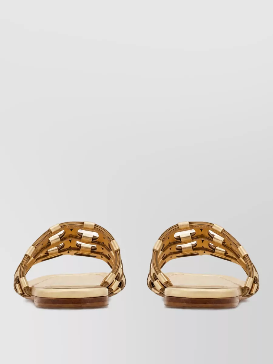 Ferragamo Leather Flat Sandals