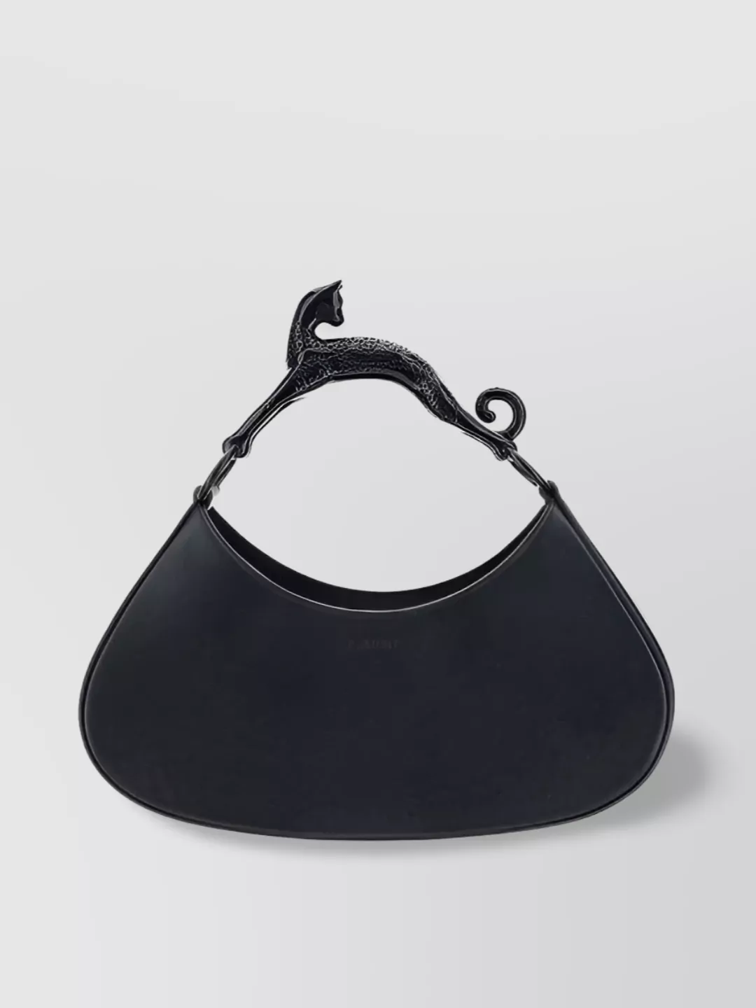 Shop Lanvin Sculpted Handle Calfskin Shoulder Bag
