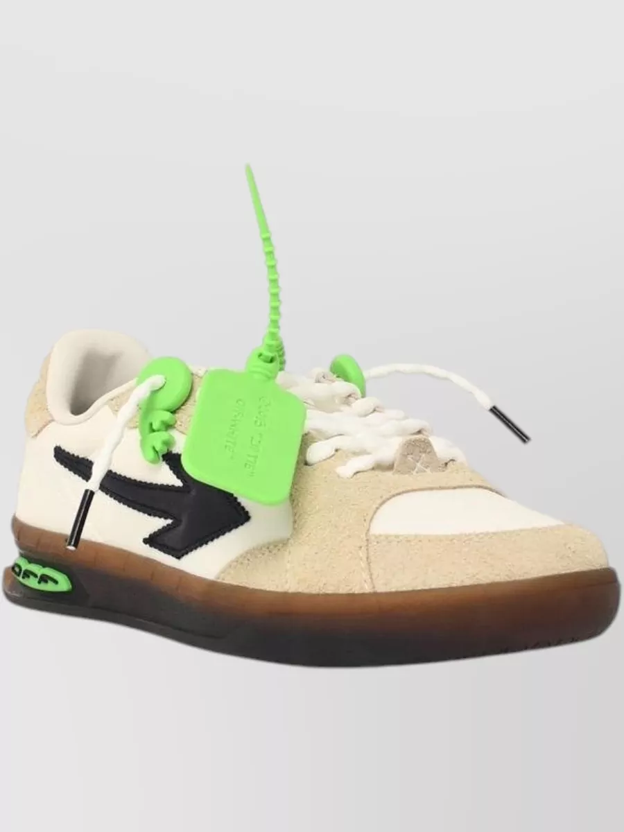 Off-White Leather Low-Top Sneakers