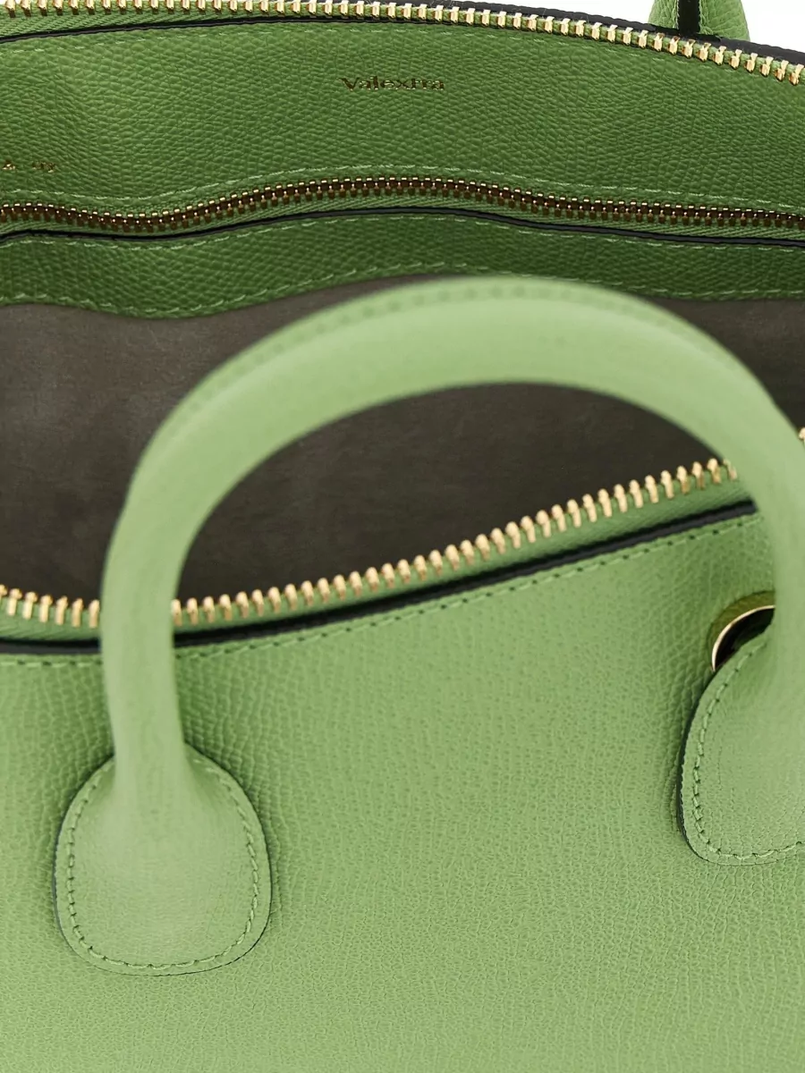 Valextra Mylogo Mini Bag Top Handle Strap