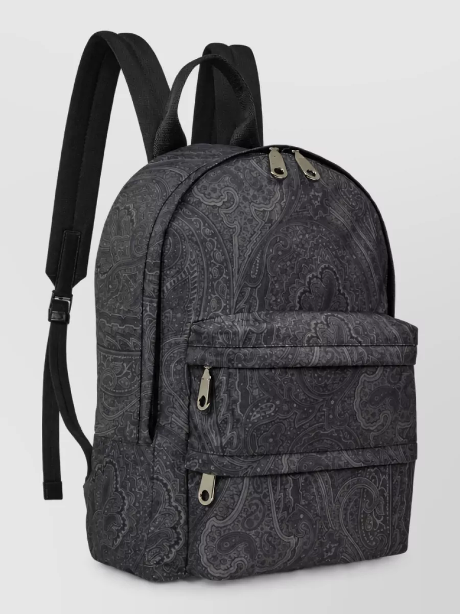 Etro Printed Nylon Backpack