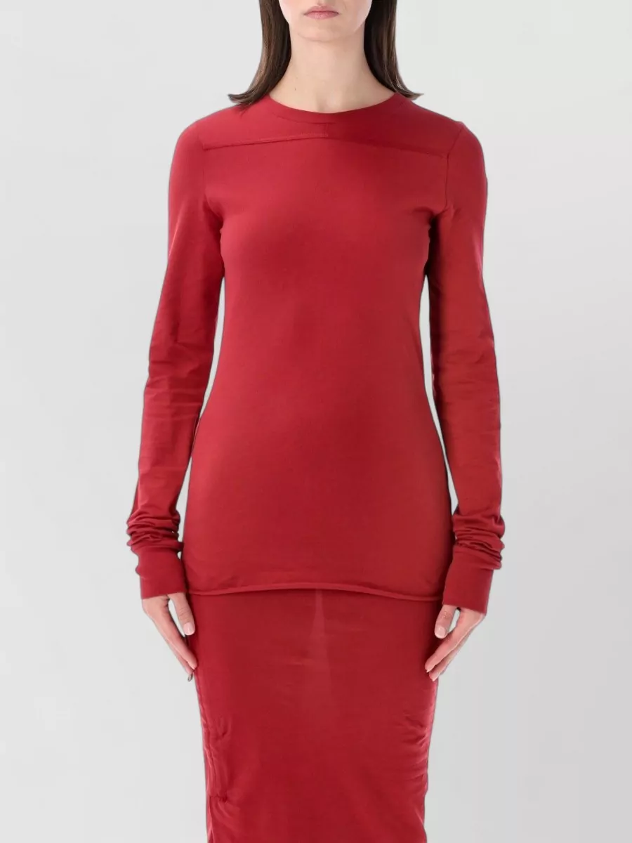 Moncler Cotton slim-fit long-sleeve midi dress