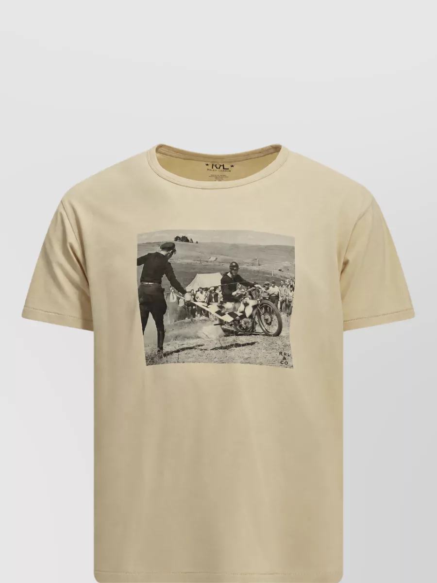 Rrl By Ralph Lauren printed cotton crew-neck t-shirt